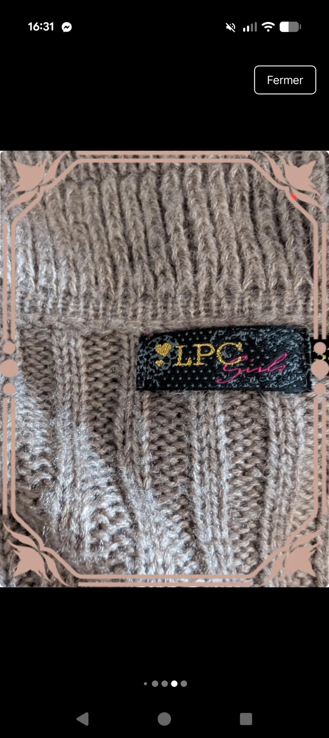 Beautiful beige knit vest with fur details - LPC Girls - Size 32 (XS) – photo 8